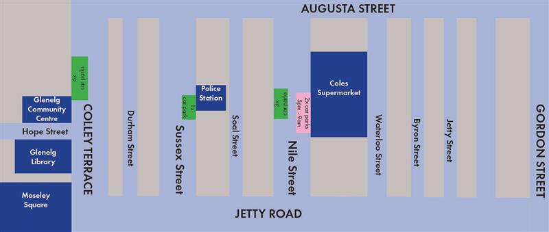 15-minute parking map