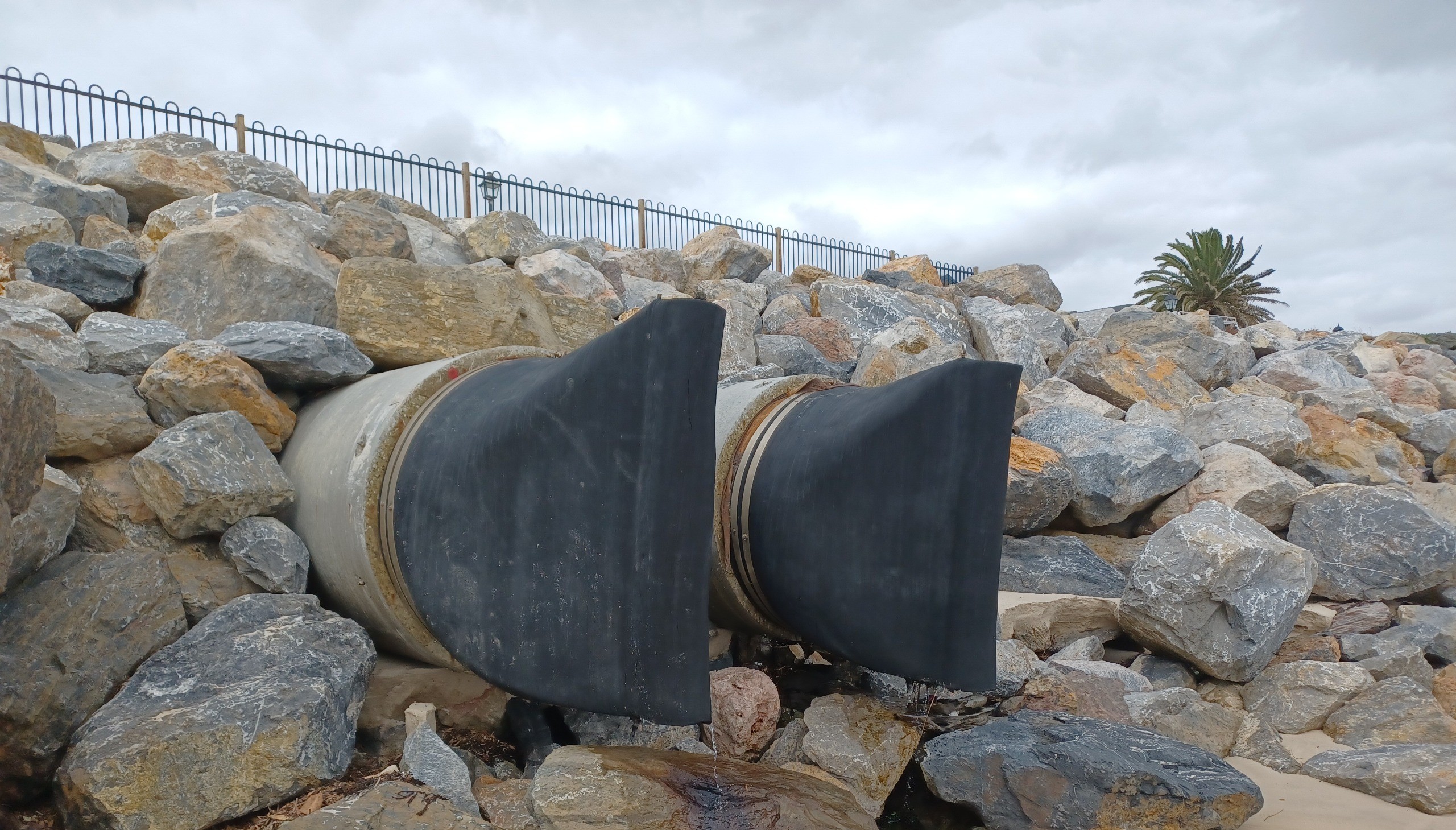 Stormwater pipes at Harrow Road