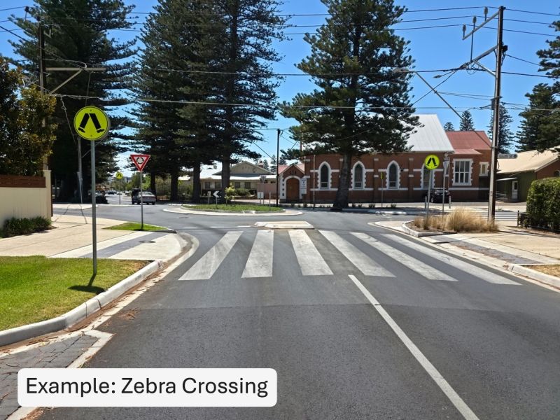 Example of Zebra crossing